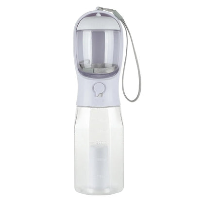 Portable Dog Water Bottle With Poop Bag Dispenser